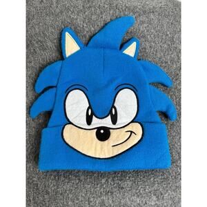 SONIC THE HEDGEHOG Collector Beanie Hat SEGA Blue Knit Youth OSFM